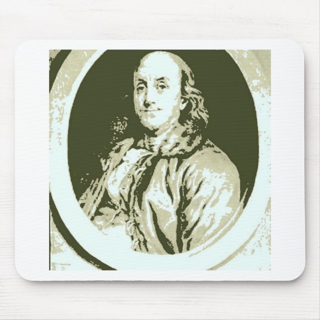 Benjamin Franklin Mouse Mat (Front)