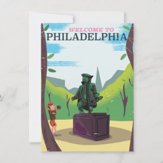 Benjamin Franklin Philadelphia cartoon Invitation