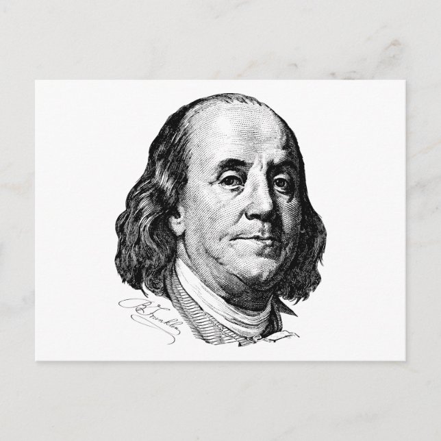 Benjamin Franklin Postcard (Front)
