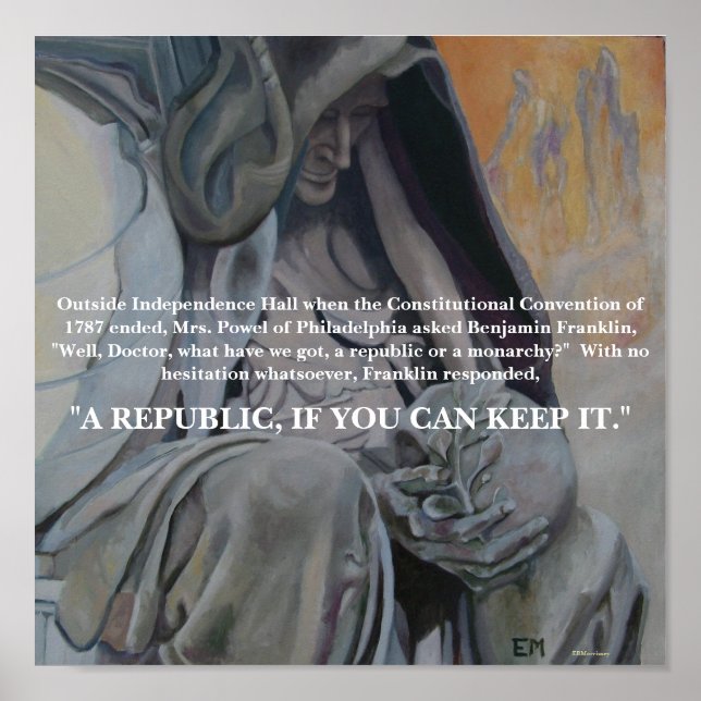 BENJAMIN FRANKLIN POSTER (Front)