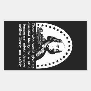 Benjamin Franklin Quote - Patriotic Stickers