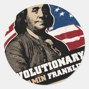 Benjamin Franklin Revolutionary Sticker