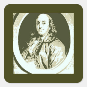 Benjamin Franklin Square Sticker