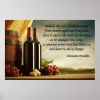 Benjamin Franklin Wine Quote