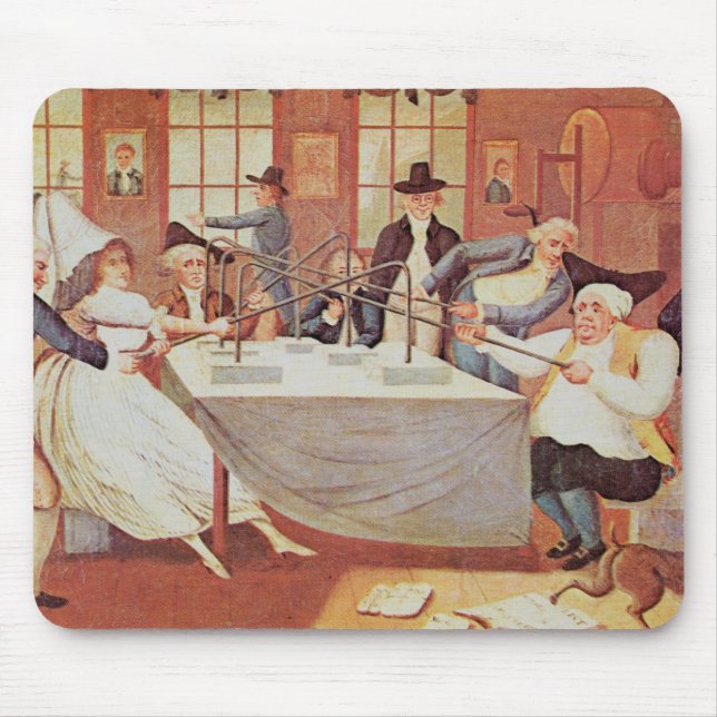 Benjamin Franklin's experiments with electricity Mouse Mat (Front)