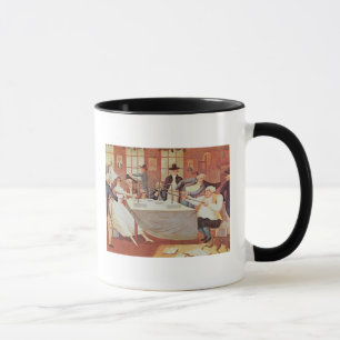 Benjamin Franklin's experiments with electricity Mug