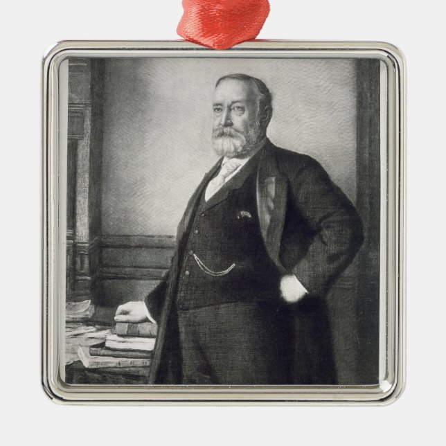 Benjamin Harrison (1833-1901), 23rd President of t Metal Tree Decoration (Front)