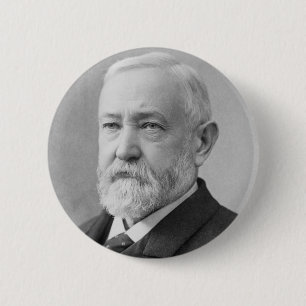 Benjamin Harrison 23 6 Cm Round Badge