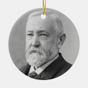 Benjamin Harrison 23rd President Ceramic Tree Decoration
