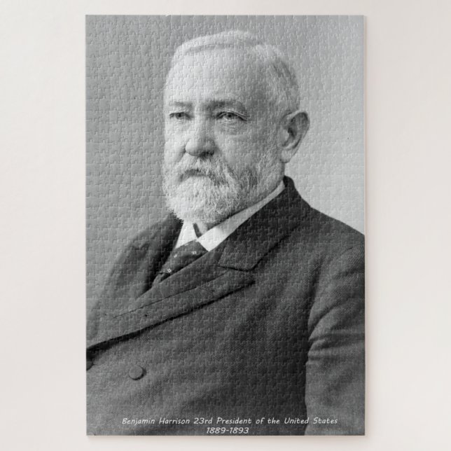 Benjamin Harrison 23rd President of America. Jigsaw Puzzle (Vertical)