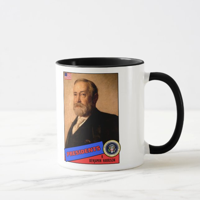 Benjamin Harrison Baseball Card Mug (Right)