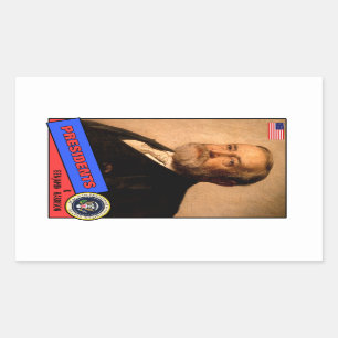 Benjamin Harrison Baseball Card Rectangular Sticker