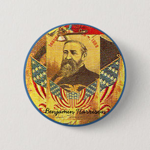 Benjamin Harrison - Button