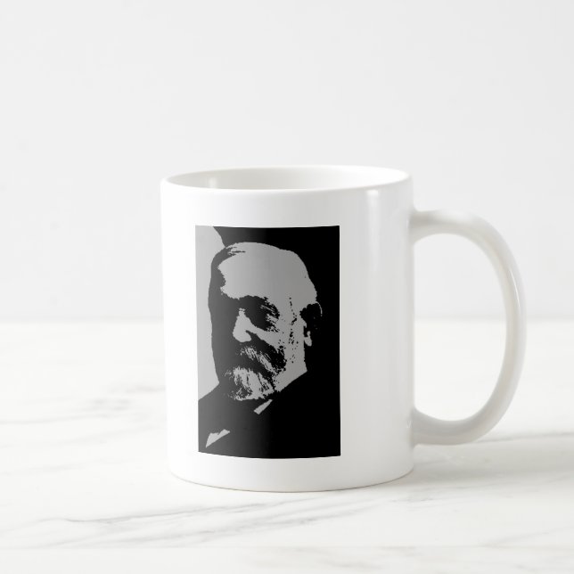 Benjamin Harrison silhouette Coffee Mug (Right)