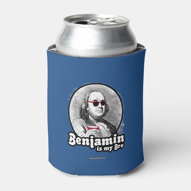 Benjamin is my Bro Can Cooler (Can Front)