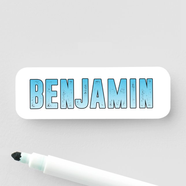Benjamin name name tag (In Situ)