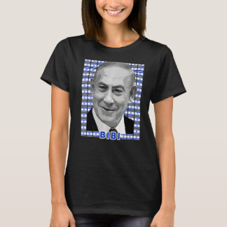 Benjamin Netanyahu Prime Minister Portrait  Flag o T-Shirt