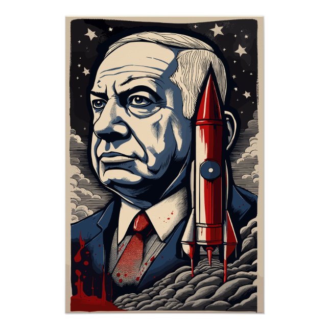 benjamin netanyahu rocket poster (Front)