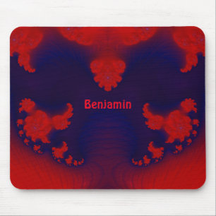 BENJAMIN ~ Red and Blue  Mouse Mat