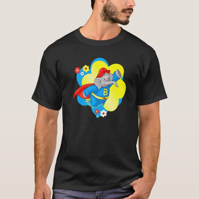 Benjamin The Elephant  Superheroe T-Shirt (Front)