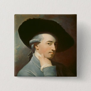 Benjamin West, c. 1776 (oil on canvas) 15 Cm Square Badge