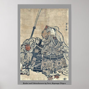 Benkei and Ushiwakamaru by Torii, Kiyonaga Ukiyo-e Poster