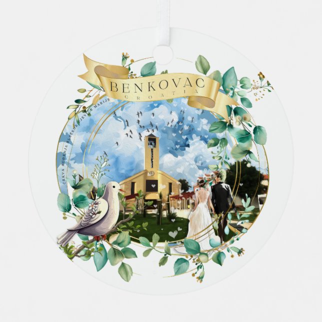 Benkovac Metal Tree Decoration (Front)