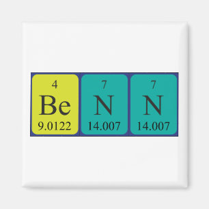 Benn periodic table name magnet