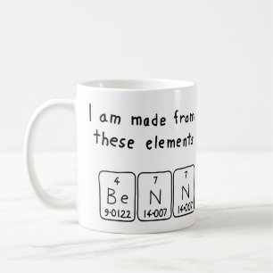 Benn periodic table name mug