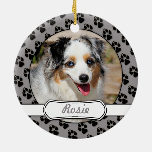 Bennett - Aussie Mini - Rosie - Carmel Beach Ceramic Tree Decoration (Back)