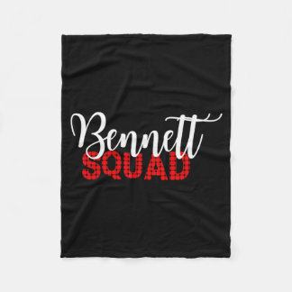 Bennett Family Christmas For Funny Matching Bennet Fleece Blanket