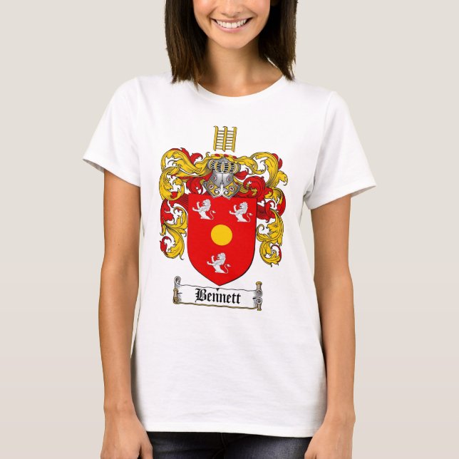 BENNETT FAMILY CREST -  BENNETT COAT OF ARMS T-Shirt (Front)