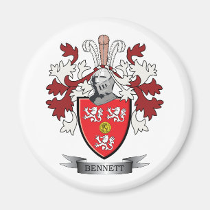 Bennett Family Crest Coat of Arms Magnet
