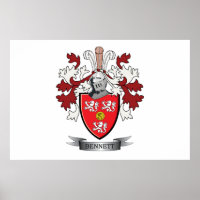 Bennett Family Crest Coat of Arms
