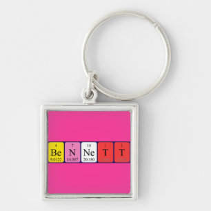 Bennett periodic table name keyring