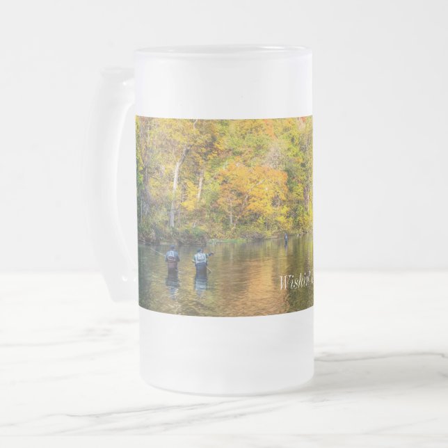 Bennett Spring Autumn Fishing Frosted Mug (Front Left)