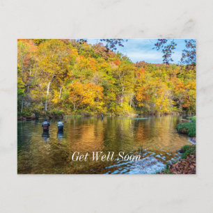 Bennett Spring Autumn Fishing Get Well Postcard