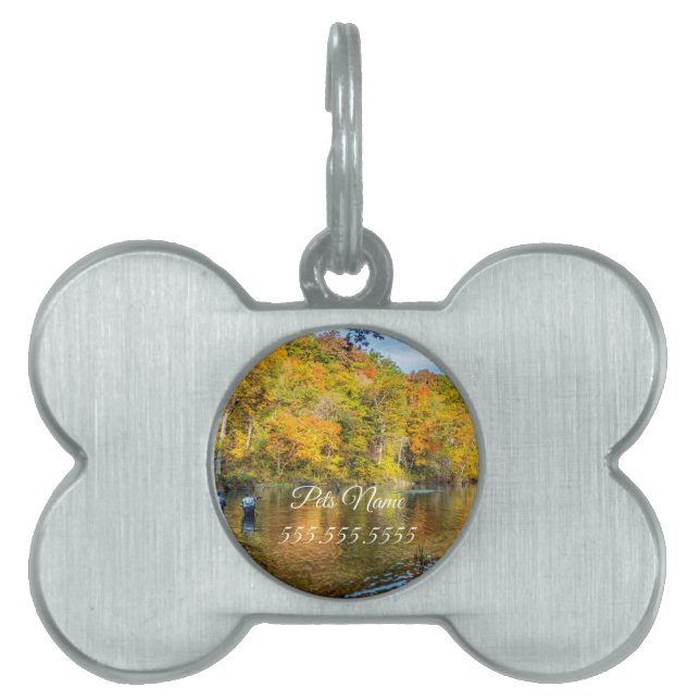 Bennett Spring Autumn Fishing Pet Tag (Front)