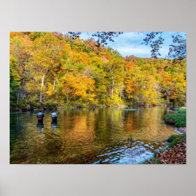 Bennett Spring Autumn Fishing Poster (Front)