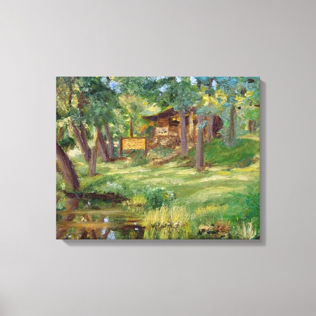 Bennett Springs Spring View Tackle Shop Painting Canvas Print (Front)
