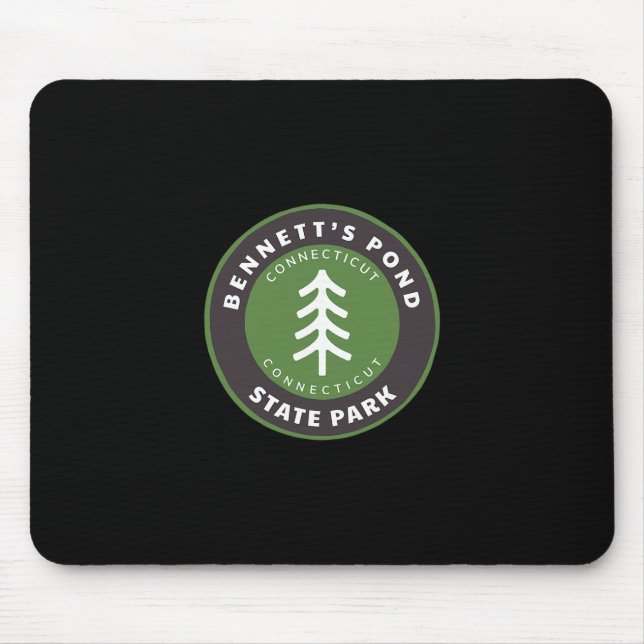 Bennett's Pond State Park Connecticut Ct Tree Badg Mouse Mat (Front)