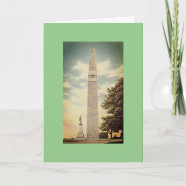 Bennington Monument, Old Bennington, Vermont Holiday Card (Front)