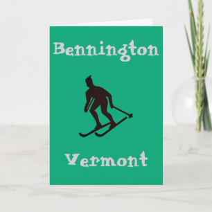 Bennington, Vermont VT Mountain Apres Ski Village Card