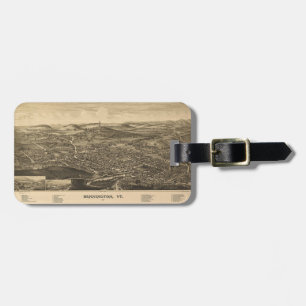 Bennington, VT Historical Map Luggage Tag
