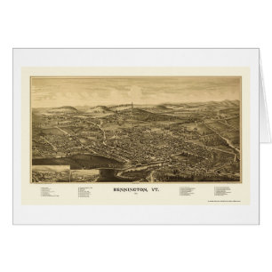 Bennington, VT Panoramic Map - 1887
