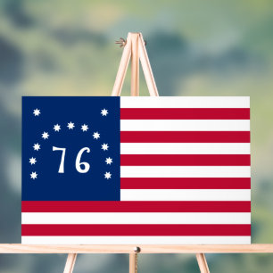 Bennington's Banner: The 76 American Battle Flag Acrylic Sign