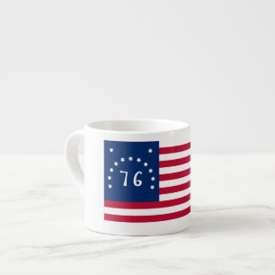 Bennington's Banner: The 76 American Battle Flag Espresso Cup