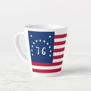 Bennington's Banner: The 76 American Battle Flag Latte Mug