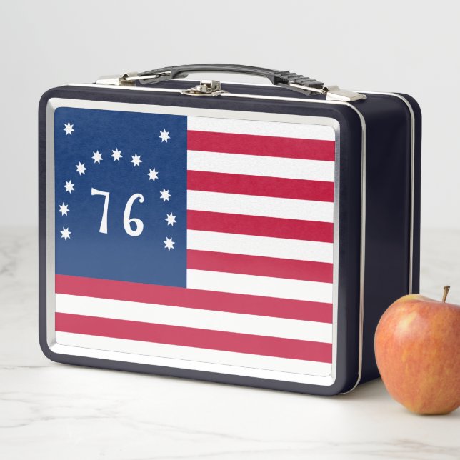 Bennington's Banner: The 76 American Battle Flag Metal Lunch Box (In Situ)