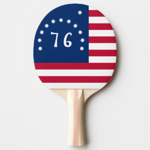 Bennington's Banner: The 76 American Battle Flag Ping Pong Paddle